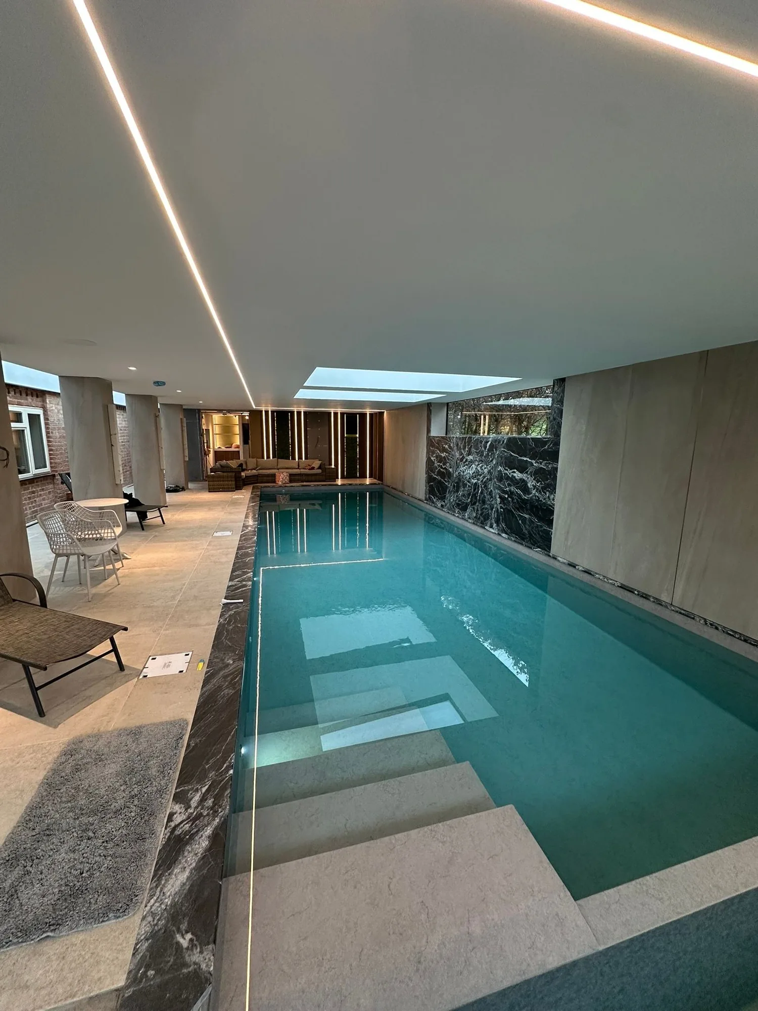 Indoor Swimming Pool with Air Source Heat Pump